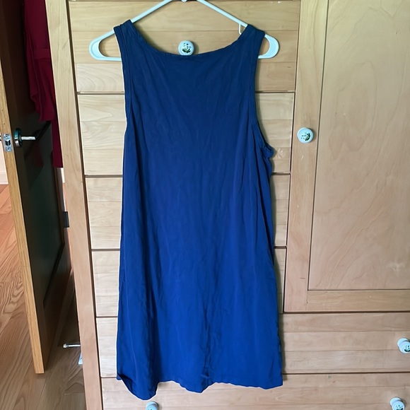 J. Jill Sleeveless Tank Dress Blue Size Large - Picture 3 of 3